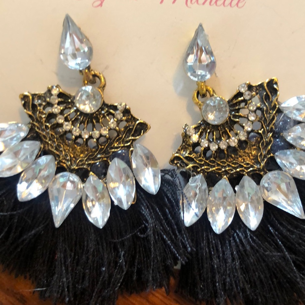 Black Statement Tassels - Picture 2 of 2